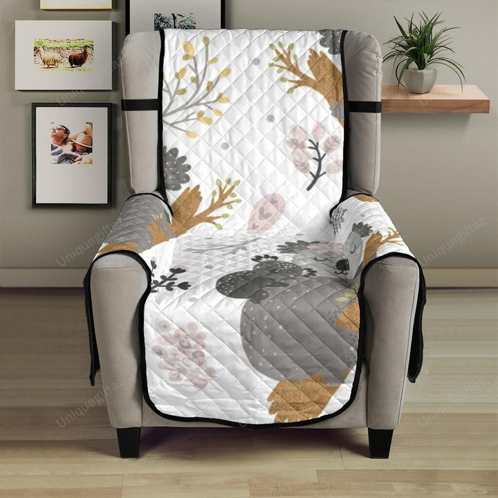Koala Mom And Baby Pattern Chair Cover Protector
