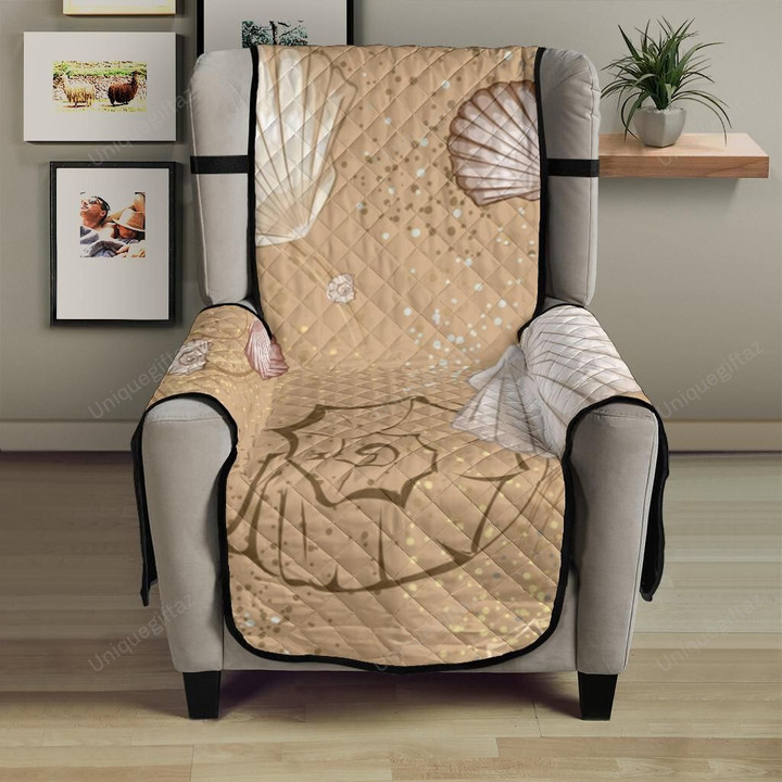 Shell Pattern Sand Chair Cover Protector
