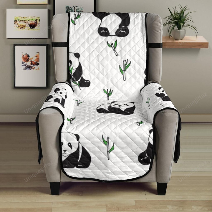 Panda Pattern Background Chair Cover Protector