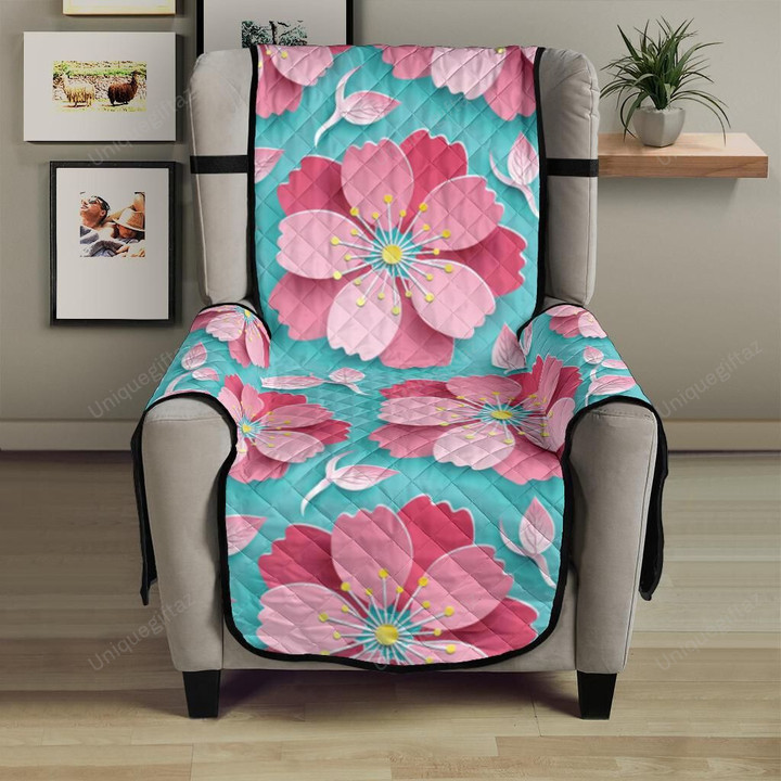 3d Sakura Cherry Blossom Pattern Chair Cover Protector