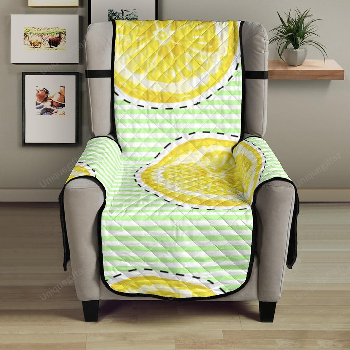 Slice Of Lemon Pattern Chair Cover Protector