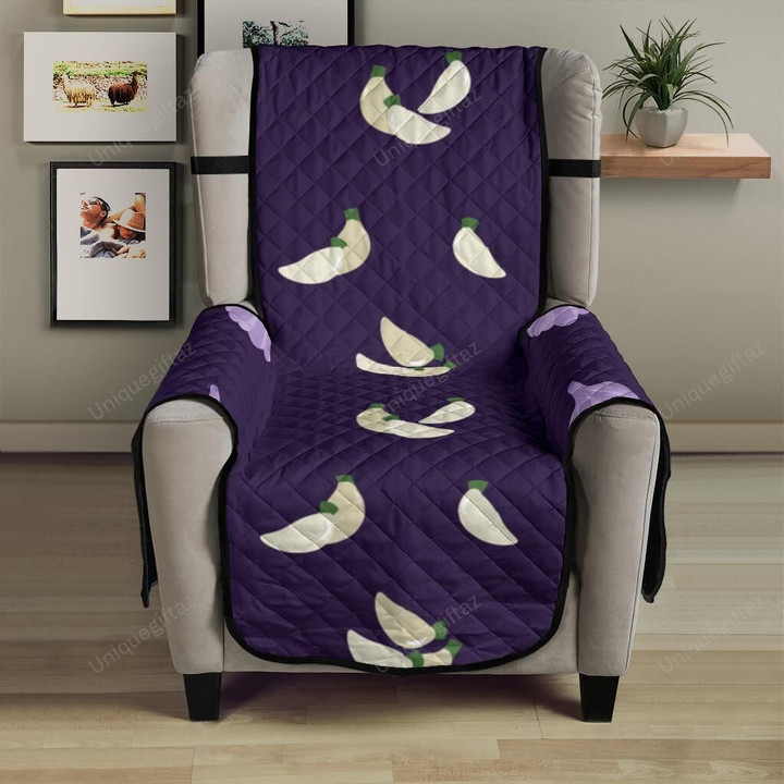 Garlic Pattern Background Theme Chair Cover Protector