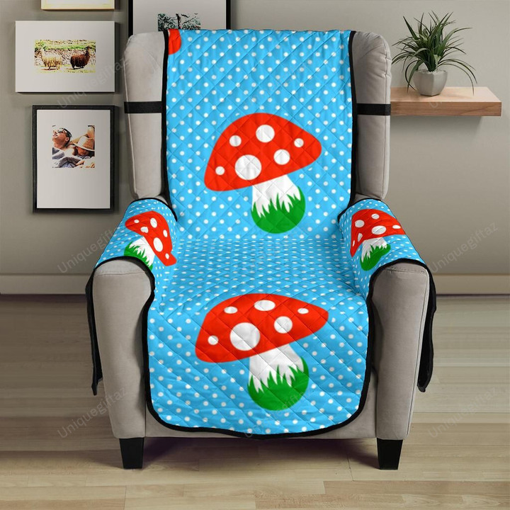 Mushroom Pokkadot Pattern Chair Cover Protector