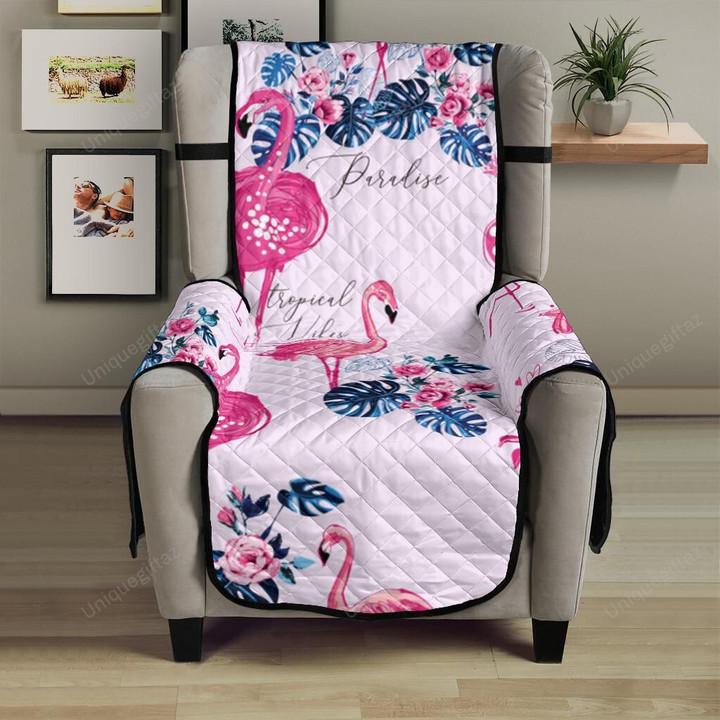 Flamingo Pink Pattern Chair Cover Protector