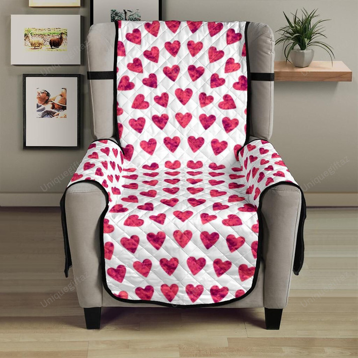 Heart Wave Pattern Chair Cover Protector