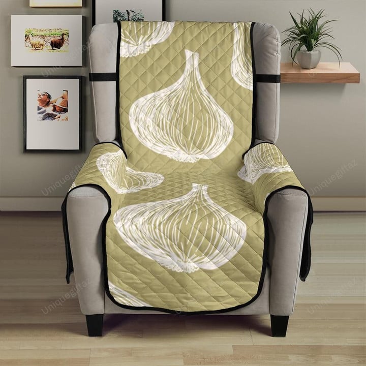 Garlic Design Pattern Chair Cover Protector