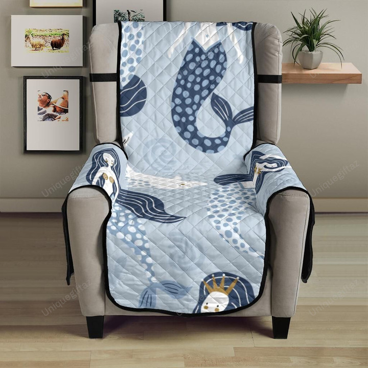 Mermaid Dolphin Pattern Chair Cover Protector