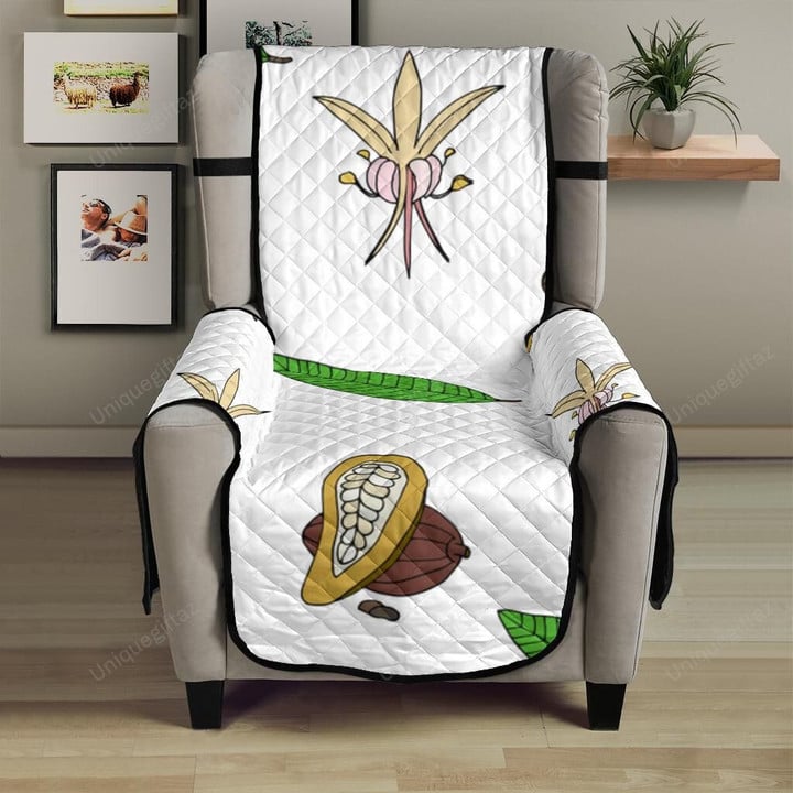 Color Hand Drawn Cocoa Pattern Chair Cover Protector