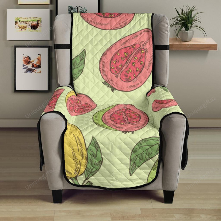 Guava Pattern Background Chair Cover Protector