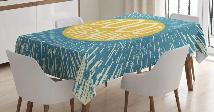 Inspirational Morning 3d Printed Tablecloth Home Decoration
