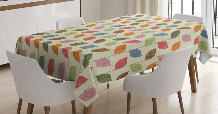 Simplistic Autumn Nature 3d Printed Tablecloth Home Decoration