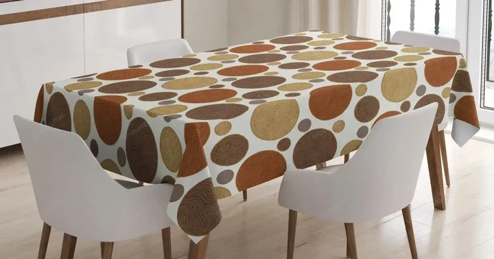 Vintage Lines Abstract 3d Printed Tablecloth Home Decoration