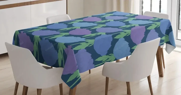 Tree Peony Stem Leaves 3d Printed Tablecloth Home Decoration