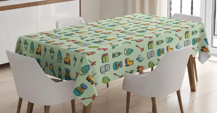 Outdoor Activity 3d Printed Tablecloth Home Decoration
