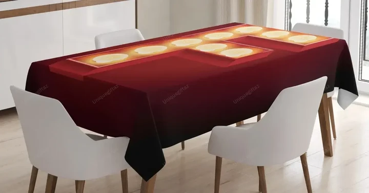 Capital F Casino Disco 3d Printed Tablecloth Home Decoration