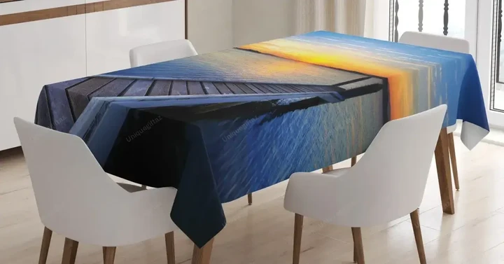 Tranquil Summer Sunset 3d Printed Tablecloth Home Decoration