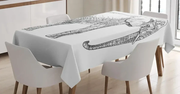 Creative Mammal 3d Printed Tablecloth Home Decoration