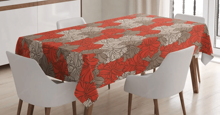 Blooming Wildflowers 3d Printed Tablecloth Home Decoration