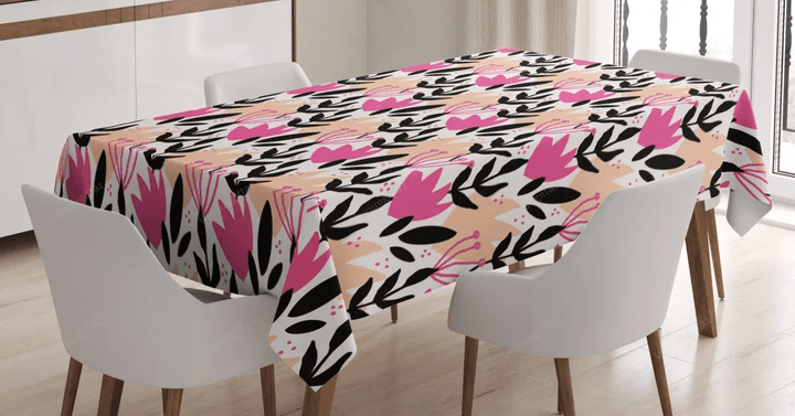 Creative Botanical Motif 3d Printed Tablecloth Home Decoration