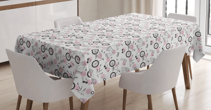 Springtime Accessories 3d Printed Tablecloth Home Decoration