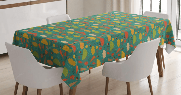 Autumn Weather Rain Cloud 3d Printed Tablecloth Home Decoration