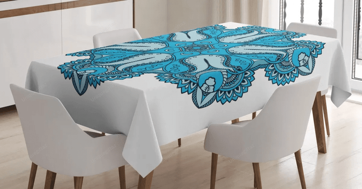 Mehndi Mandala 3d Printed Tablecloth Home Decoration
