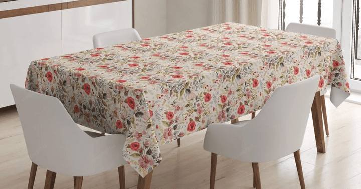 Seasonal Arrangement 3d Printed Tablecloth Home Decoration
