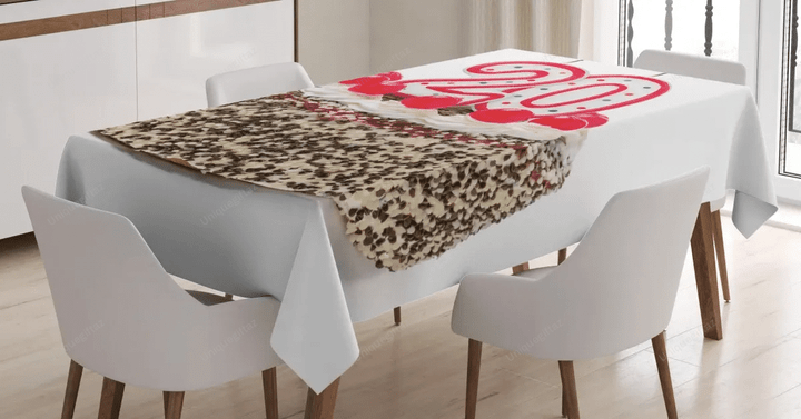 Cherries Sprinkles 3d Printed Tablecloth Home Decoration