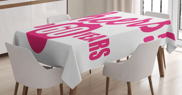 Happy Birthday Cheers 3d Printed Tablecloth Home Decoration