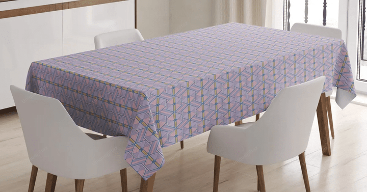 Hexagons 3d Printed Tablecloth Home Decoration
