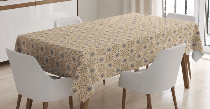 Orient Talavera Eastern Motifs 3d Printed Tablecloth Home Decoration
