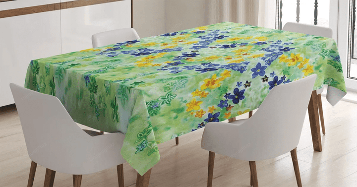 Garden Flowers 3d Printed Tablecloth Home Decoration