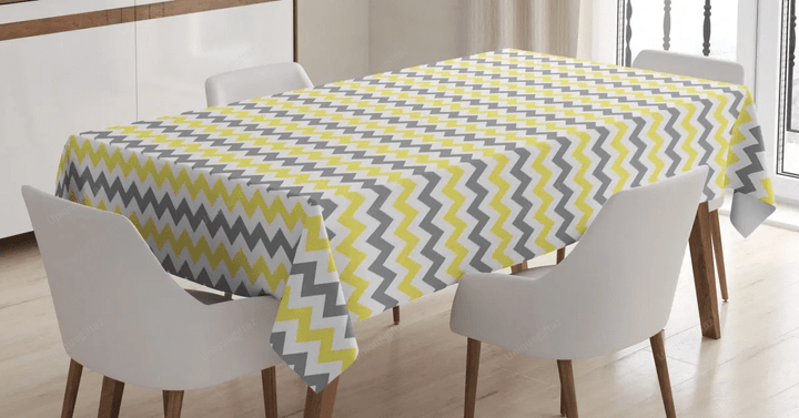 Soft Lines Triangles 3d Printed Tablecloth Home Decoration