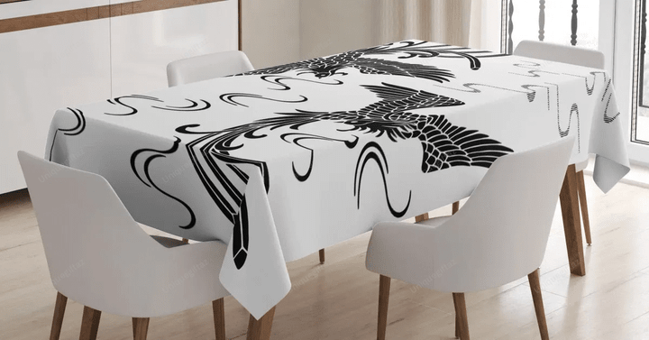 Egyptian Oriental Birds 3d Printed Tablecloth Home Decoration