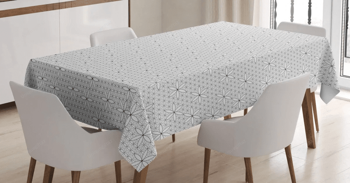 Flower Of Life Repetition 3d Printed Tablecloth Home Decoration