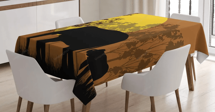 Animals And Trees 3d Printed Tablecloth Home Decoration