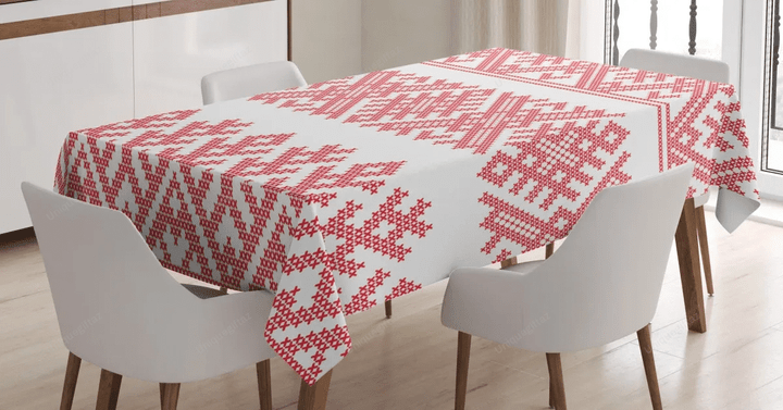 Slavic Motifs Art Pattern 3d Printed Tablecloth Home Decoration