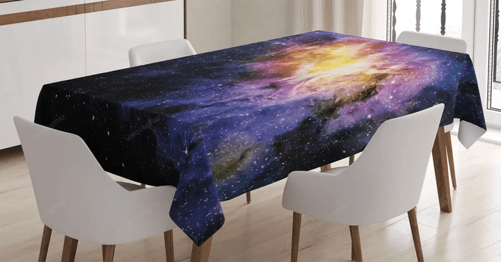 Alluring Nebula Stars 3d Printed Tablecloth Home Decoration