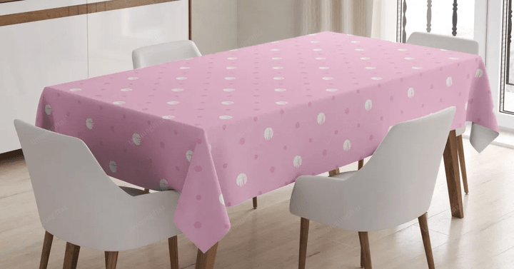 Brushed Round Motif 3d Printed Tablecloth Home Decoration