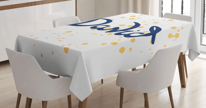 Lettering Style Name 3d Printed Tablecloth Home Decoration