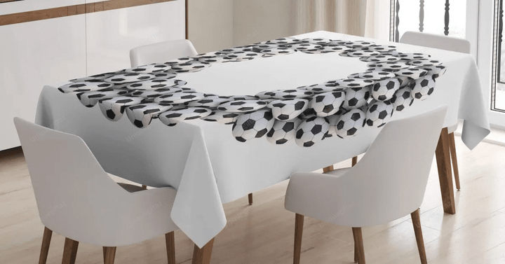 Round Oval 3d Printed Tablecloth Home Decoration