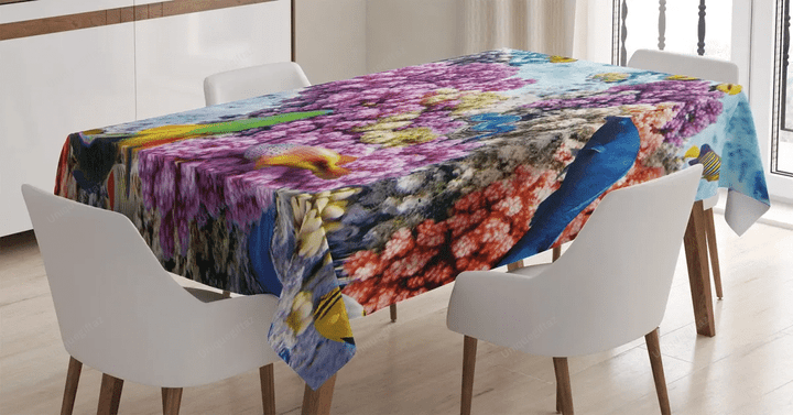 Marine Life Sea 3d Printed Tablecloth Home Decoration