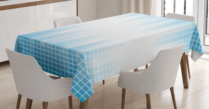 Geometric Squared Design 3d Printed Tablecloth Home Decoration