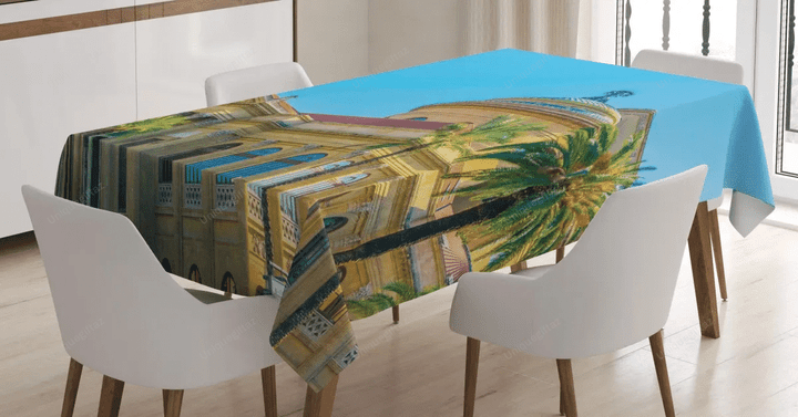 Teatro Massimo In Palermo 3d Printed Tablecloth Home Decoration