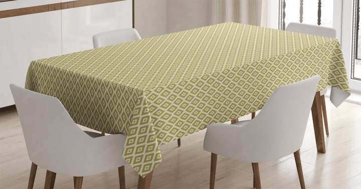 Diamond Line Pattern 3d Printed Tablecloth Home Decoration