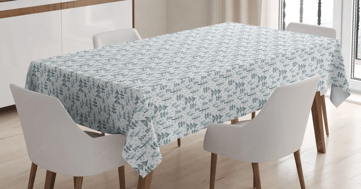 Folk Woods Style Squirrel 3d Printed Tablecloth Home Decoration