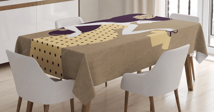Lady Mom 3d Printed Tablecloth Home Decoration