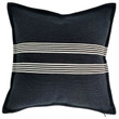 Geometric Striped Cotton and Linen Pillowcase