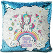 Sequined Pillowcase Printed Unicorn