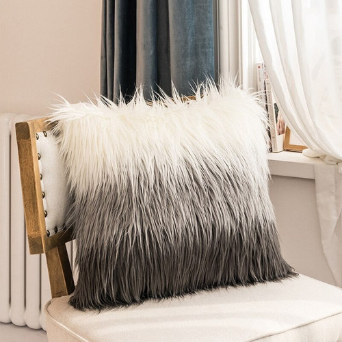 Mina Victory - Faux Fur Fluffy Throw Pillow covers